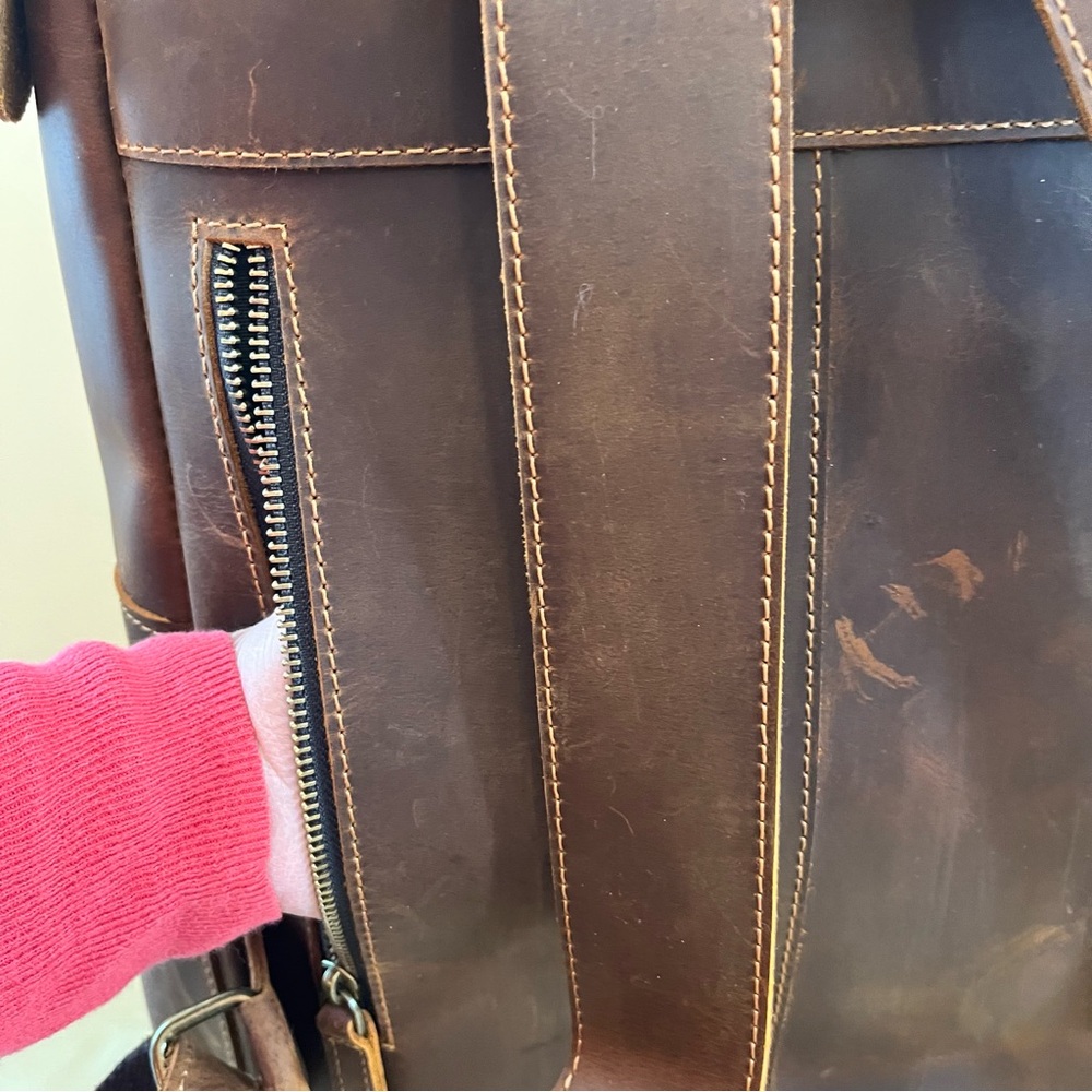 Duluth Leather Laptop Backpack - image 7